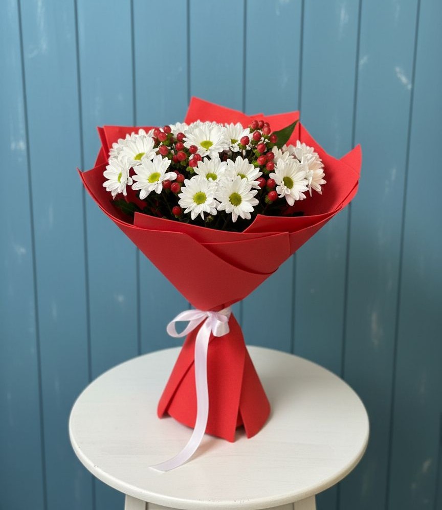 Букет цветов из: Хризантемы в Коркино