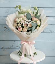 Букет цветов из:  Розы и Лизиантусы в Коркино