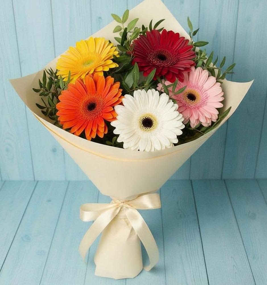 Букет цветов из: Герберы в Коркино