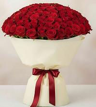 Букет 101 Красная роза Милано в Коркино
