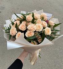 Букет Кремовые розы Латте в Коркино
