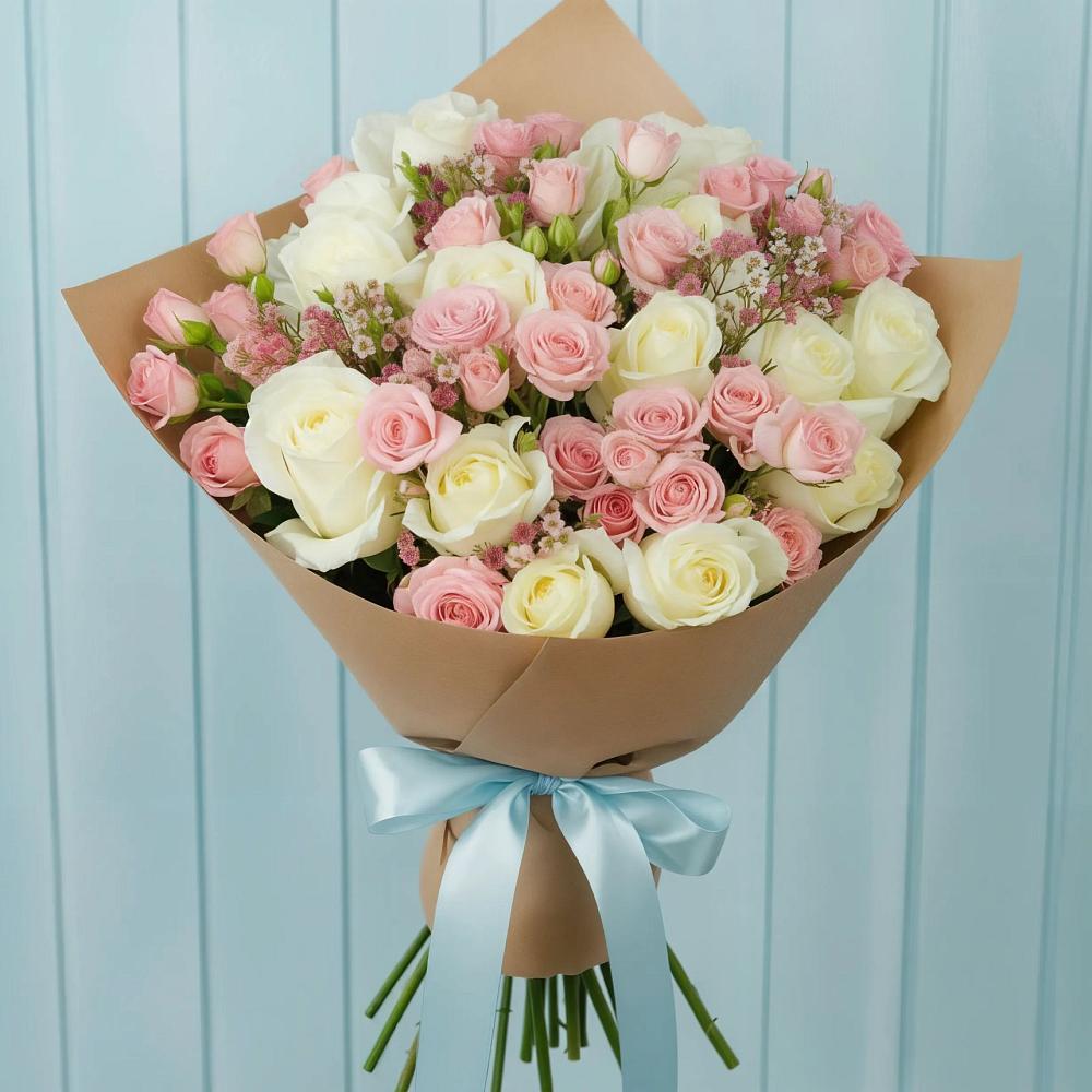 Букет цветов из: Розы в Коркино