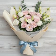 Букет цветов из:  Лизиантусы в Коркино