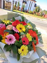 Букет цветов из:  Герберы #REPLACE_PRED# Коркино