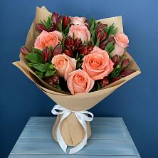 Букет цветов из:  Розы и Альстромерии в Коркино