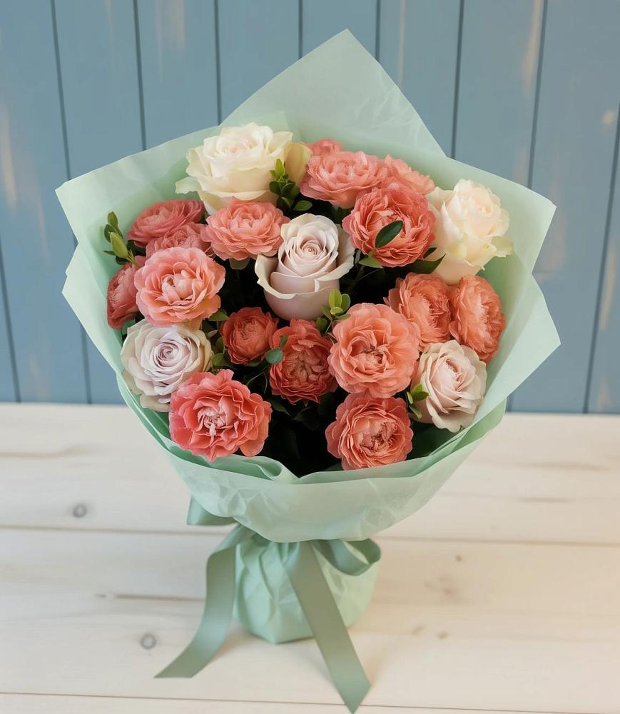 Букет цветов из: Розы в Коркино