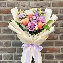 Букет цветов из:  Лизиантусы и Розы #REPLACE_PRED# Коркино