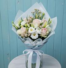 Букет цветов из:  Розы и Лизиантусы в Коркино