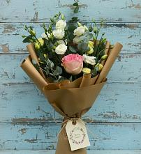 Букет цветов из:  Розы и Лизиантусы #REPLACE_PRED# Коркино
