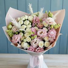 Букет цветов из:  Альстромерии и Розы в Коркино