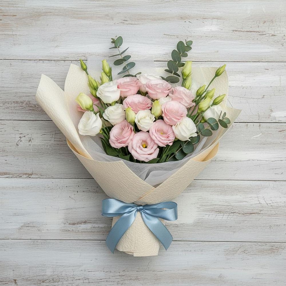 Букет цветов из: Лизиантусы в Коркино